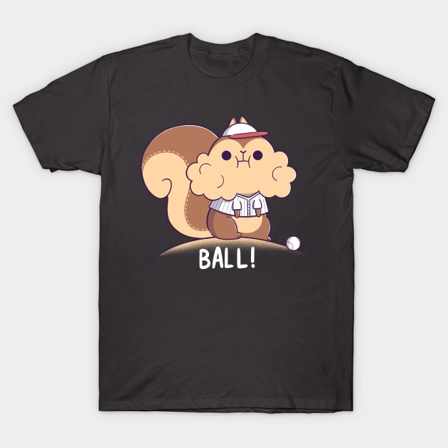 Baseball Squirrel T-Shirt by TaylorRoss1